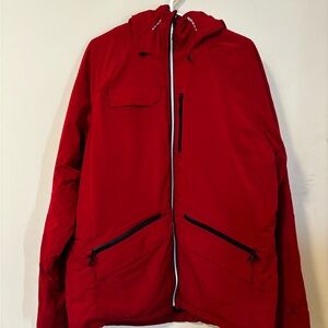 Elevate Men's Red Winter Jacket - XL, Heat Reflective Lining, Water-Resistant